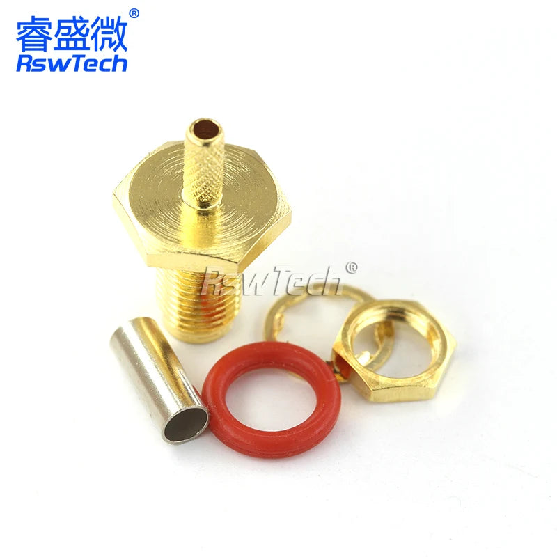 1PCS SMA RPSMA J/JW/KF/KY/KYW-1.5 Crimp Feeder Connector Power Test Adapter Match For RG316