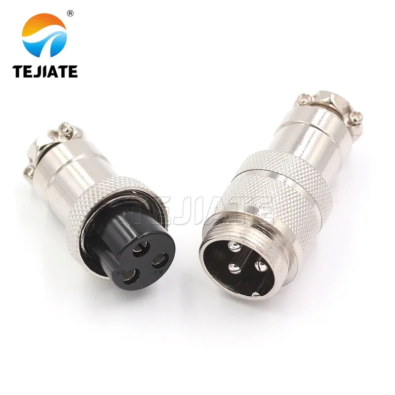 Butt-jointed aviation plug and socket GX20-2P/3/4/5/6/7/8/10/12 core 20mm butt connector