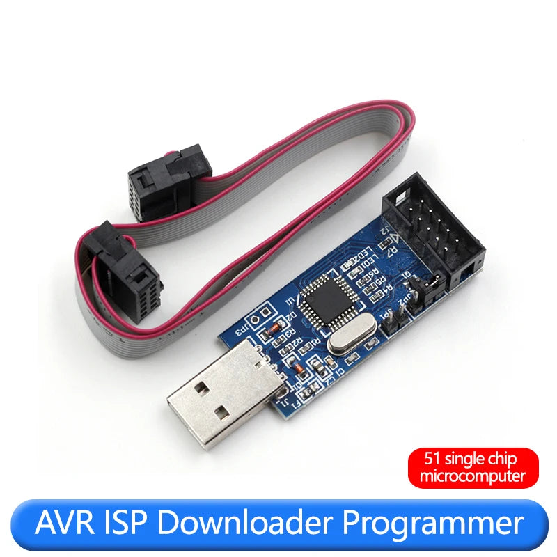 51 AVR Programmer ISP USBASP Downloader USBISP Download Cable