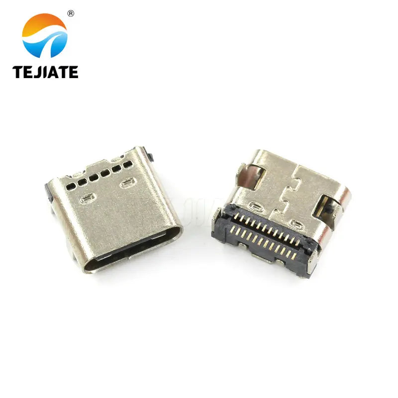 5PCS type-c female socket direct insertion SMT socket USB-3.1 6P16P 4-pin high-definition transmission interface fast charging