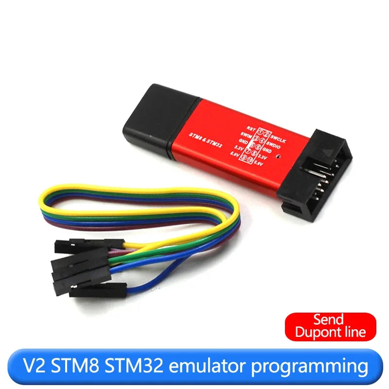ST-LINK V2 STM8/STM32 emulator programming stlink downloader line burning debugging microcontroller