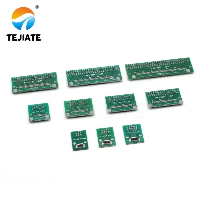 FPC FFC Flat Cable Transfer Plate Directly Inserted DIY 0.5 MM Spacing Connector 6P 8P 10P 20P 30P 40P 60P 0.5 Changes 2.54