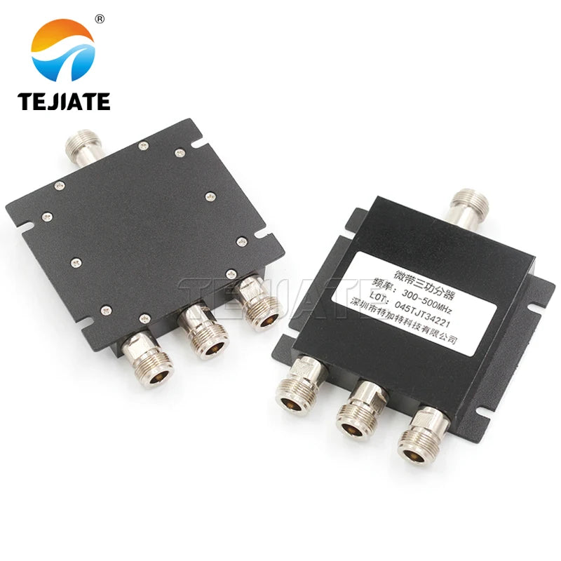 1PCS N-type female microstrip power divider, one split three 300-500MHZ three power divider