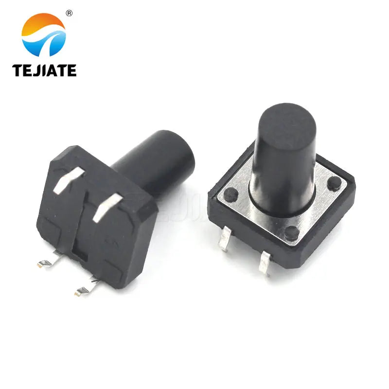 10PCS Direct-insertion Vertical 4 legs Touch Key Microswitch Erect 4 Foot Button Switch 12*12*4.3/5/5.5/7/7.5/8/9/10/12/13/15MM