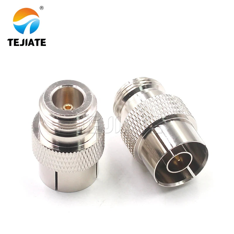 Tejiat N-JK quick plug connector N male to N female L16 double pass head N type coaxial adapter