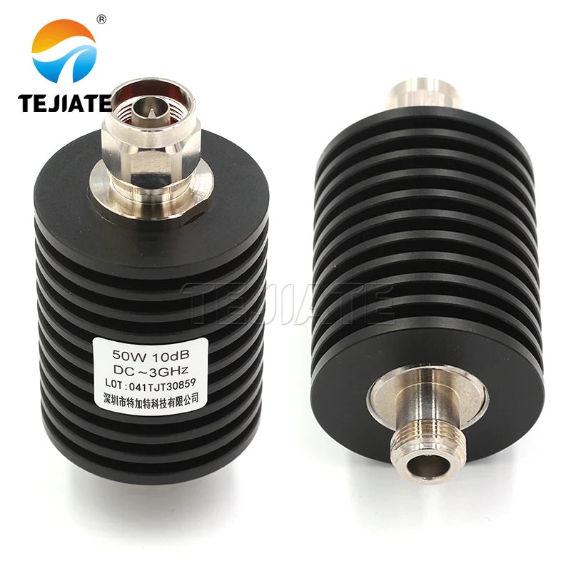 1PCS N-type attenuator N-JK 50W attenuator DC-3GHz 5DB-50DB RF coaxial connector