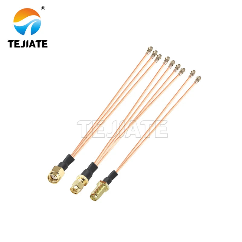 0.1m 1 to 2 RG178 Cable SMA Pigtail RF Antena UFL Seat SMA Female male To 3pcs WIFI Antenna Extension Jumper