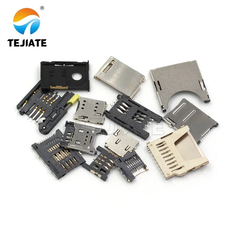 SD/MINI/TF/SIM/NANO/MICRO Card Holder Card Slot Card Tray Size/length Body With Self-elasticity