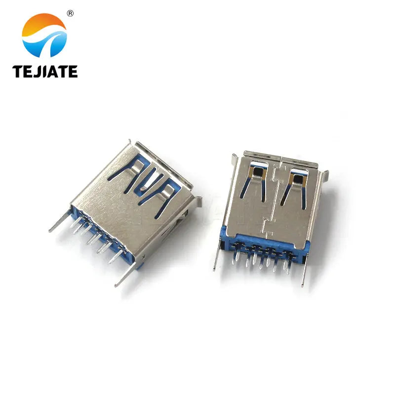5pcs USB3.0-AM / AF 90 / 180 Degree USB A Male Plug A Female Seat B Female square port A Type B Sockect Interface Connector