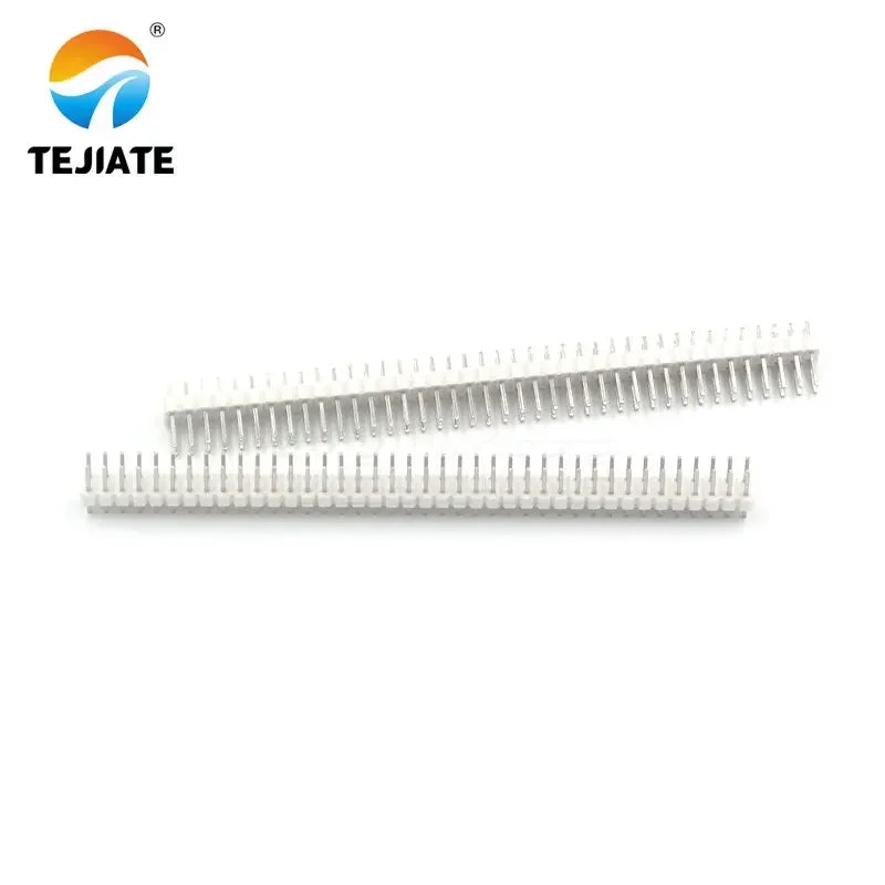 5PCS Double Row 2*40P Straight Pin Copper Foot Spacing 2.54MM Black/White/Blue/Red/Green/Yellow Plastic Connector Kit