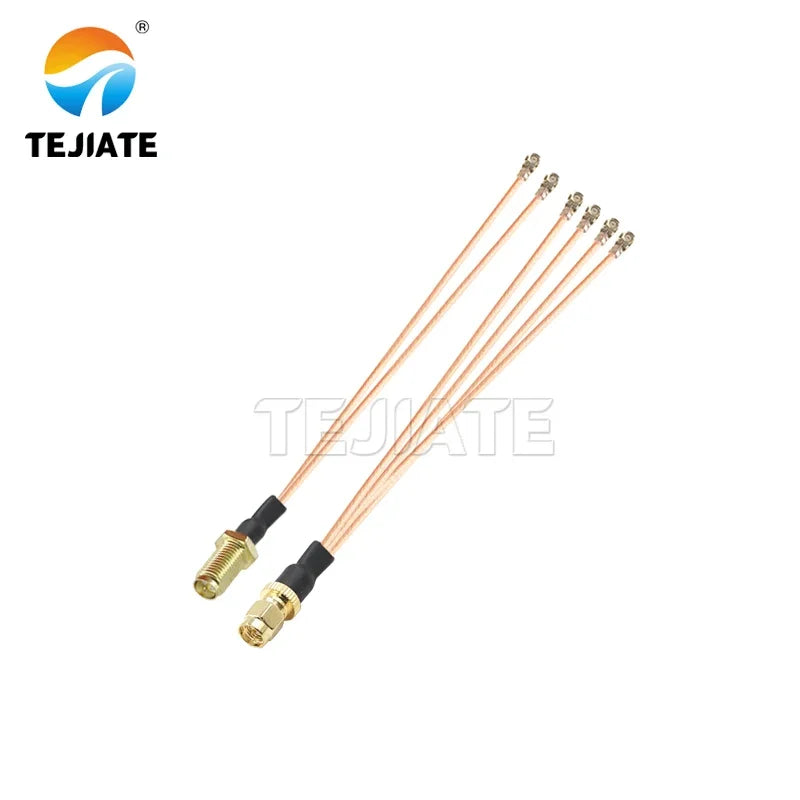 0.1m 1 To 2 RG178 Cable SMA Pigtail RF Antena UFL Seat SMA Female Male To 3pcs WIFI Antenna Extension Jumper