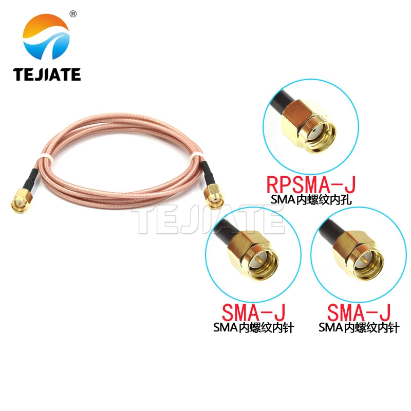 1PCS RF connection cable SMA male to SMA male RG316 tail fiber cable SMA male crimping FPV RG316 50 ohm cable SMA to SMA
