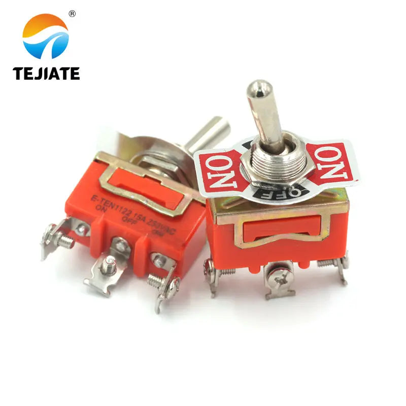 Toggle Switch Toggle Rocker Switches E-TEN1122 3PIN ON-OFF-ON 15A 250V