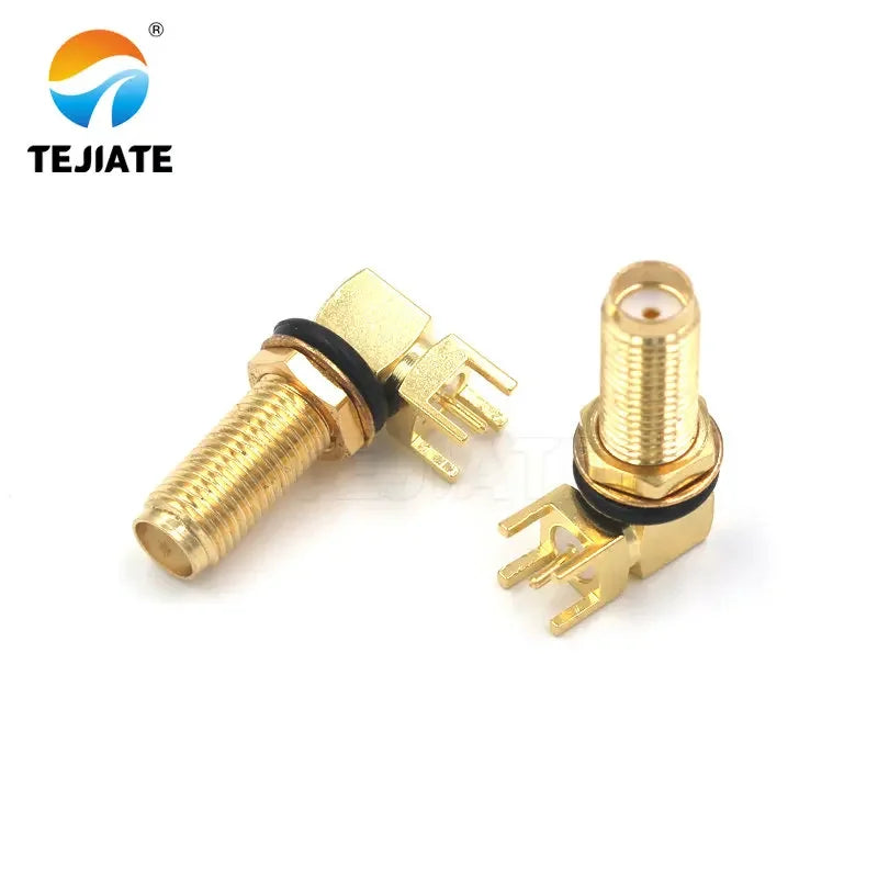 5PCS SMA-KE Connerctor SMA-KWE Adapter Straight /Bent Header Square/Skew Foot Base Outer screw Inner Pin/Hole