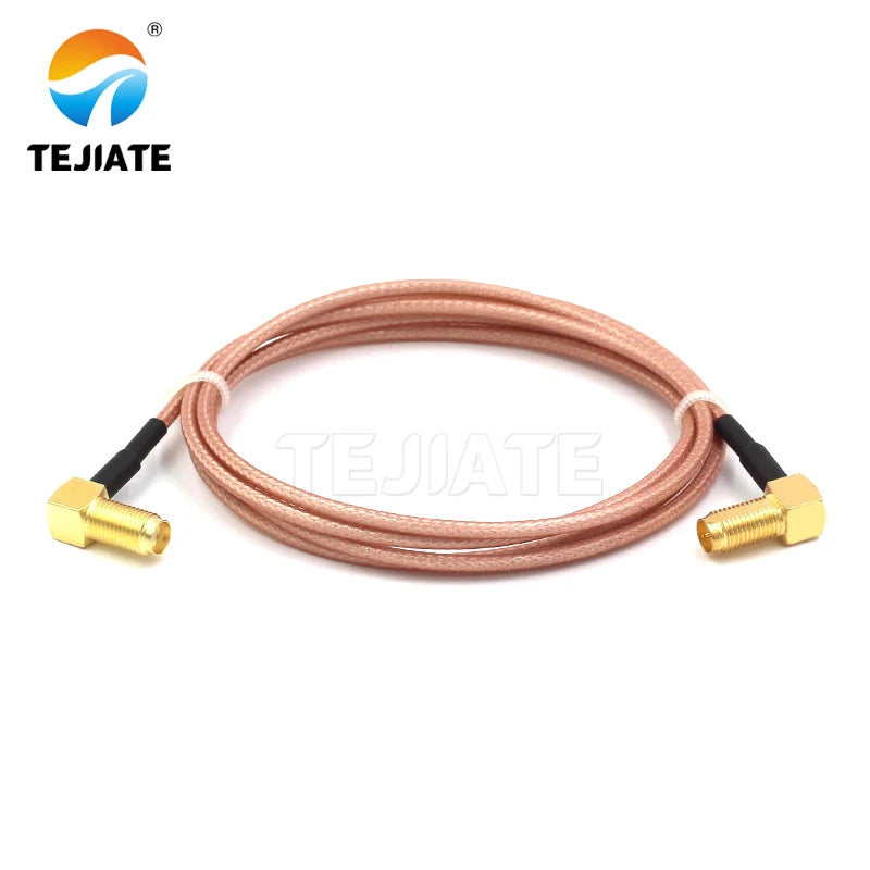 1PCS TEJIATE Adapter Cable RPSMA To SMA Type RPSMA-KW Convert SMA-KW 8-90CM 1M 1.5M 2M Length Connector RG316 Wire