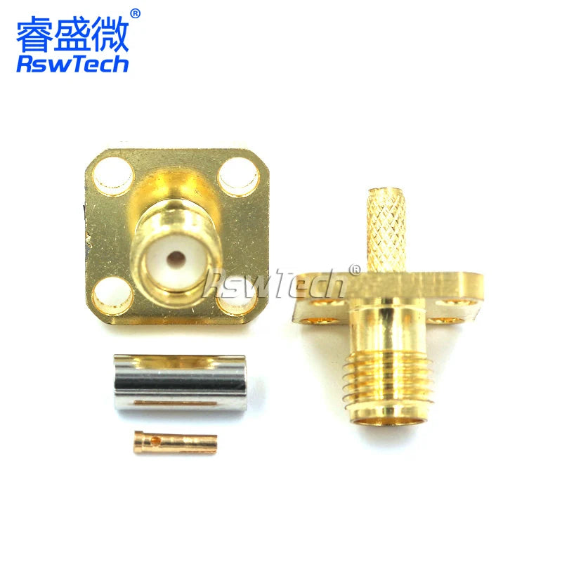 1PCS SMA RPSMA J/JW/KF/KY/KYW-1.5 Crimp Feeder Connector Power Test Adapter Match For RG316
