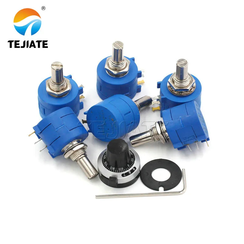 Precision multi-turn wire-wound potentiometer 3590S-2-103L 502L 104L 1K5K10K100K scale knob