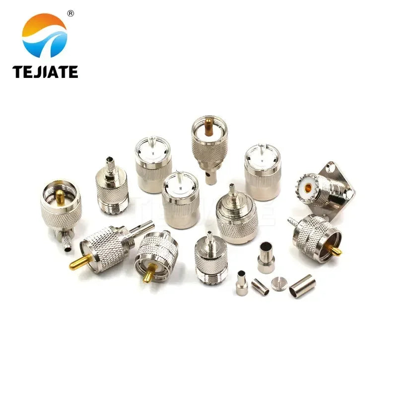 1PCS High Frequency Connector UHF-J/JW/KF 4 Hole Flange Feeder Adapter Electronic Components