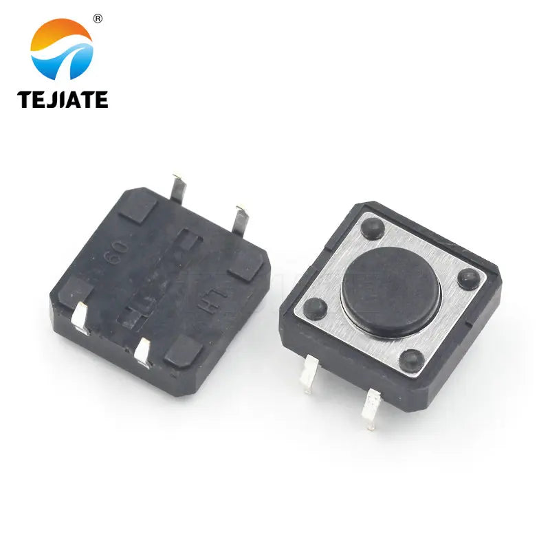 10PCS Direct-insertion Vertical 4 legs Touch Key Microswitch Erect 4 Foot Button Switch 12*12*4.3/5/5.5/7/7.5/8/9/10/12/13/15MM