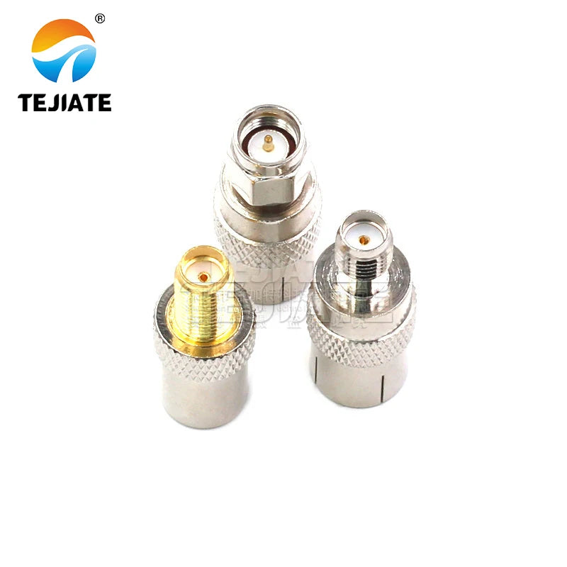 1PCS SMA to TV adapter SMA-TV-KJ extension stem internal and external nickel plated RF coaxial connector testing