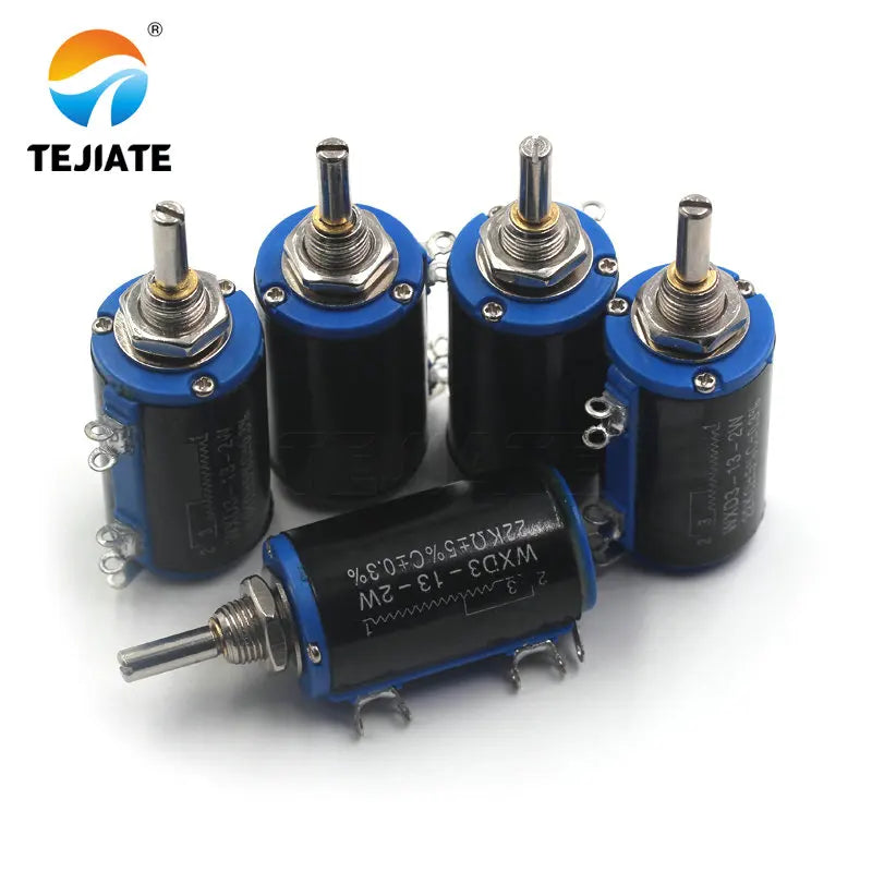 1PCS WXD3-13 100 200 220 470 680 ohm 1K 2.2K 3.3K 4.7K 5.6K 6.8K 10K 22K 33K 47K 100K WXD3-13-2W multi-turn potentiometer