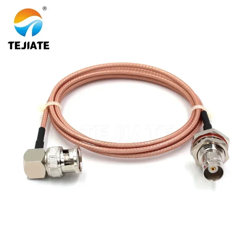 1PCS TEJIATE Adapter Cable BNC To BNC Type BNCK Convert BNCJW 8-90CM 1M 1.5M 2M Length Connector RG316 Wire