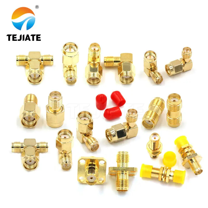 SMA Male / Female RF Coax Adapter Connector Straight Right Angle T Type Splitter Goldplated NEW Wholesale