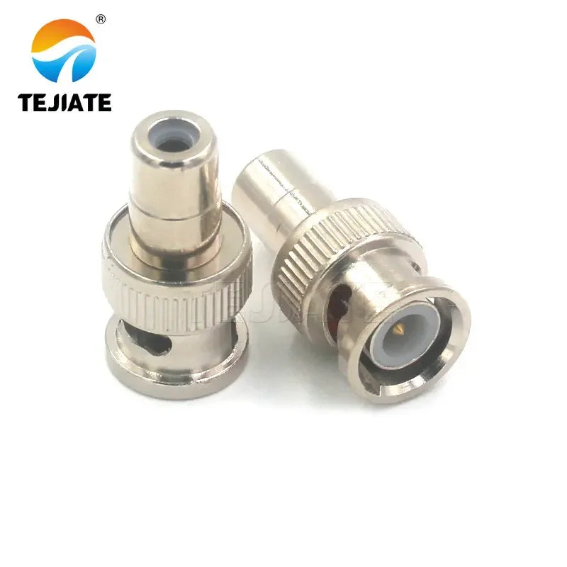 10pcs/set BNC Male Jack to RCA Female Plug Straight Convert Connector Adapter for CCTV Security Camera Surveillance Video