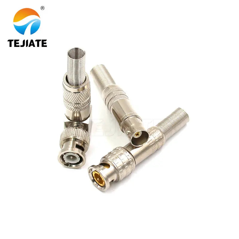 1PCS BNC-J-3/BNC-K/J-5 Tejiate Solderless Connector for Security CCTV Male and Female Adepter