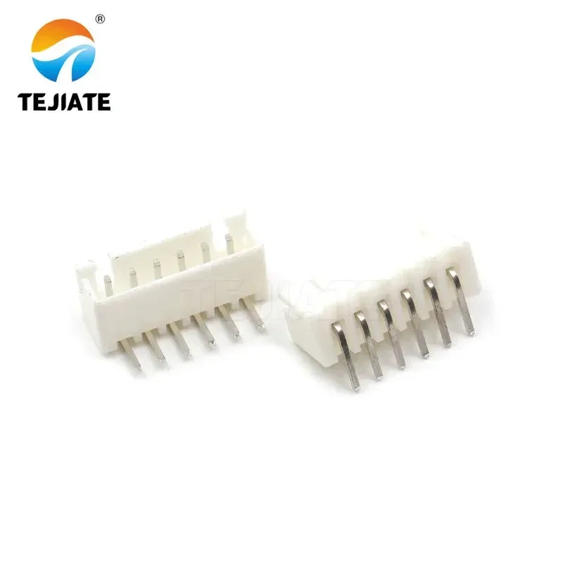 50PCS Bent Pin Holder Connection Terminal XH2.54 2/3/4/5/6/7/8/9/10/12P 2.54mm Spacing 90° Connector Electronic Adapter White