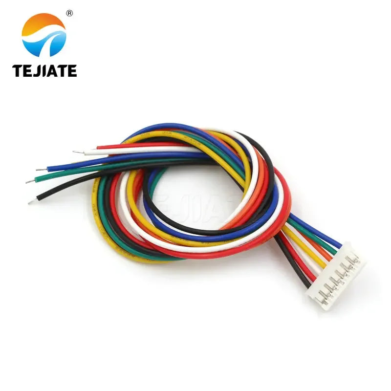 PH2.0MM Electronic Terminal Wire Single Head Color Row Line 2/3/4/5/6/7/8/9/10/12P 30CM Nickel Plated