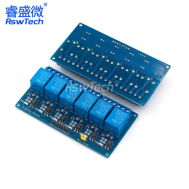 5V/12V 1 2 4 6 8 channel relay module with optocoupler. Relay Output 1 /2 /4 /6 / 8 way relay module 12V blue