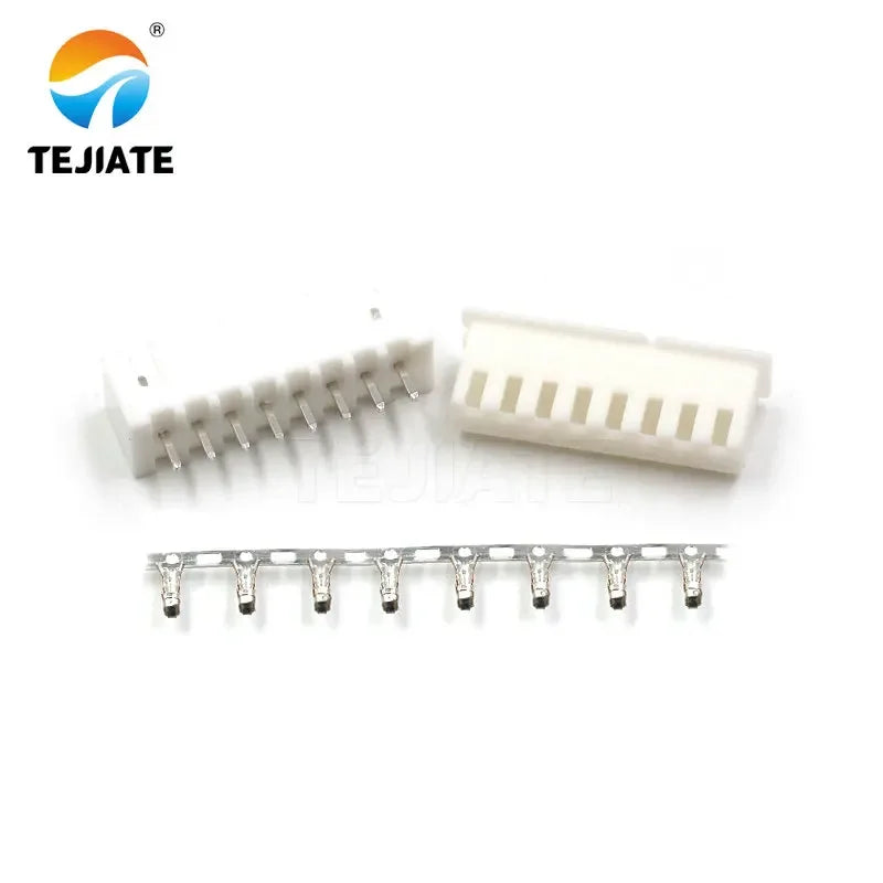 50PCS XH2.54MM Connector Plug+Straight Pin Socket+Terminal 2/3/4/6/8/10/12P Wire Cable Adpter Spring DIY Kit
