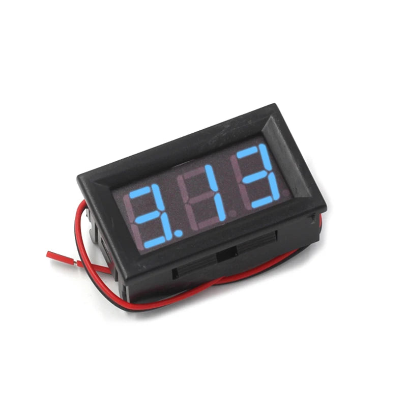 Digital tube DC voltmeter 0.56 inch LED digital voltmeter DC4.5V-30.0V DC5V-120V Reverse connection protection