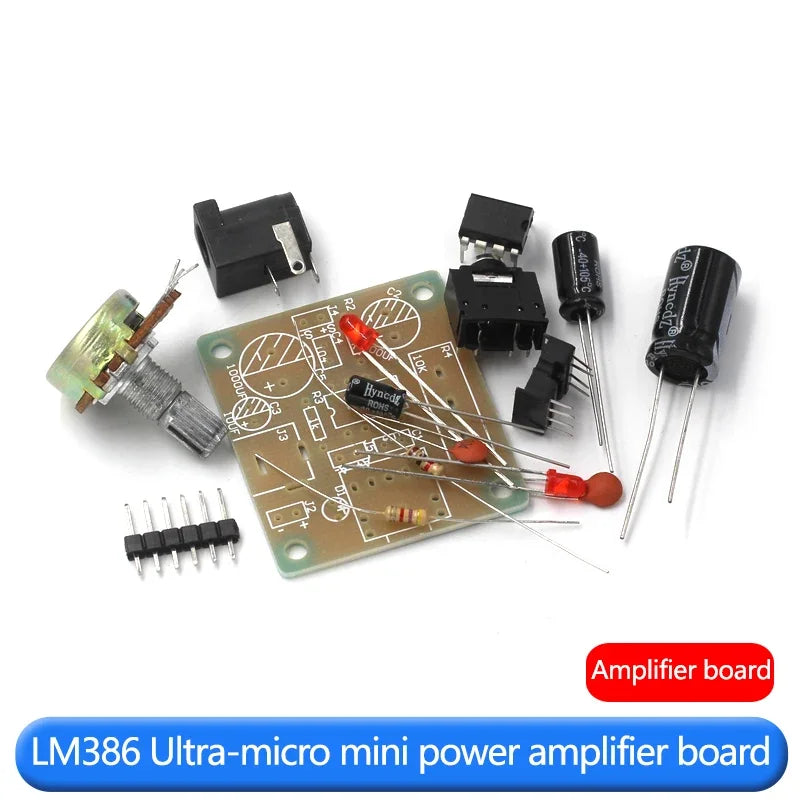 LM386 mini amplifier board, low power consumption 3~12V, better cost performance than TDA2030 DIY kit