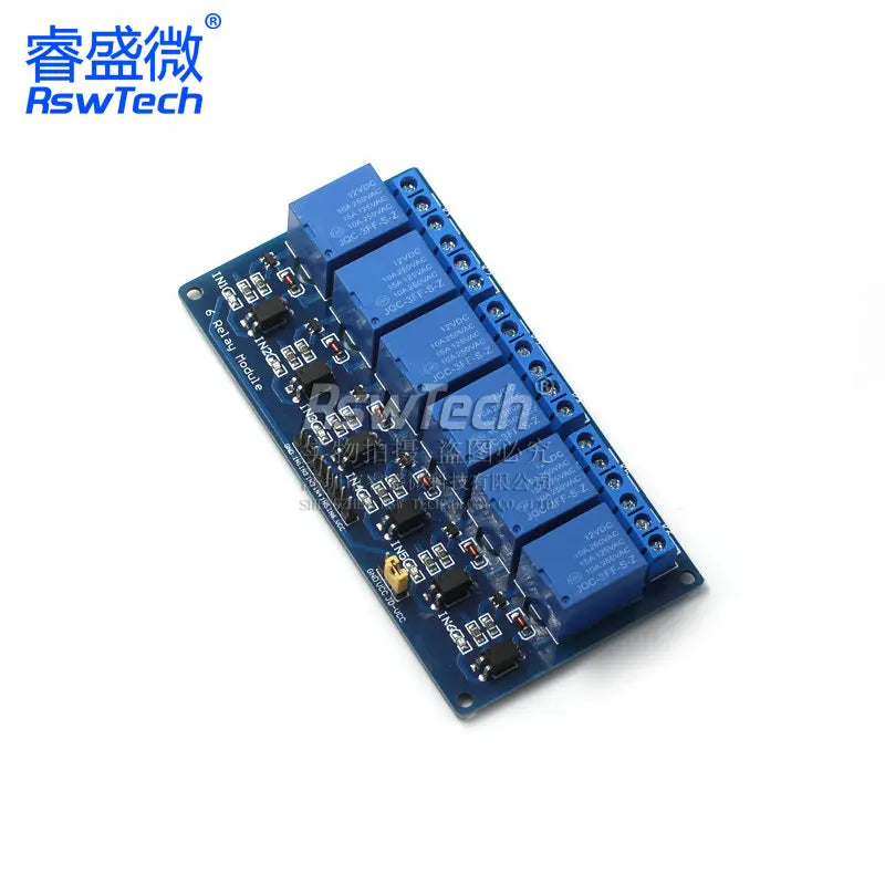 5V/12V 1 2 4 6 8 channel relay module with optocoupler. Relay Output 1 /2 /4 /6 / 8 way relay module 12V blue