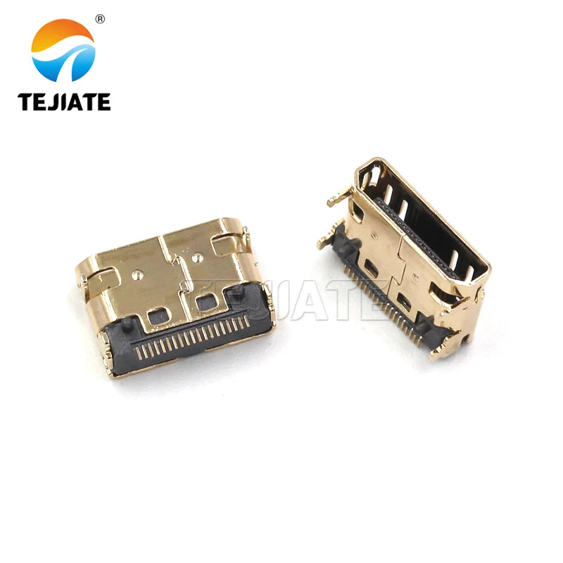 HDMI high-definition connector male splint female seat ordinary gold-plated 19P1.6 splint male HDMI plug