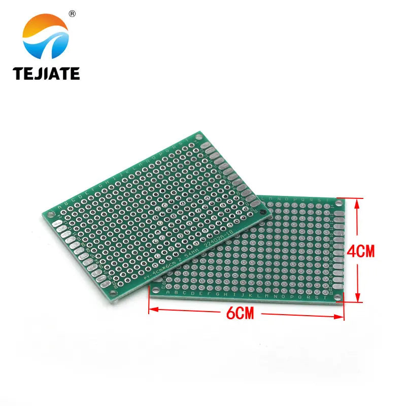 Double-sided tin plate PCB circuit board 4*6 5*7 6*8 7*9CM fiberglass board universal board perforated board