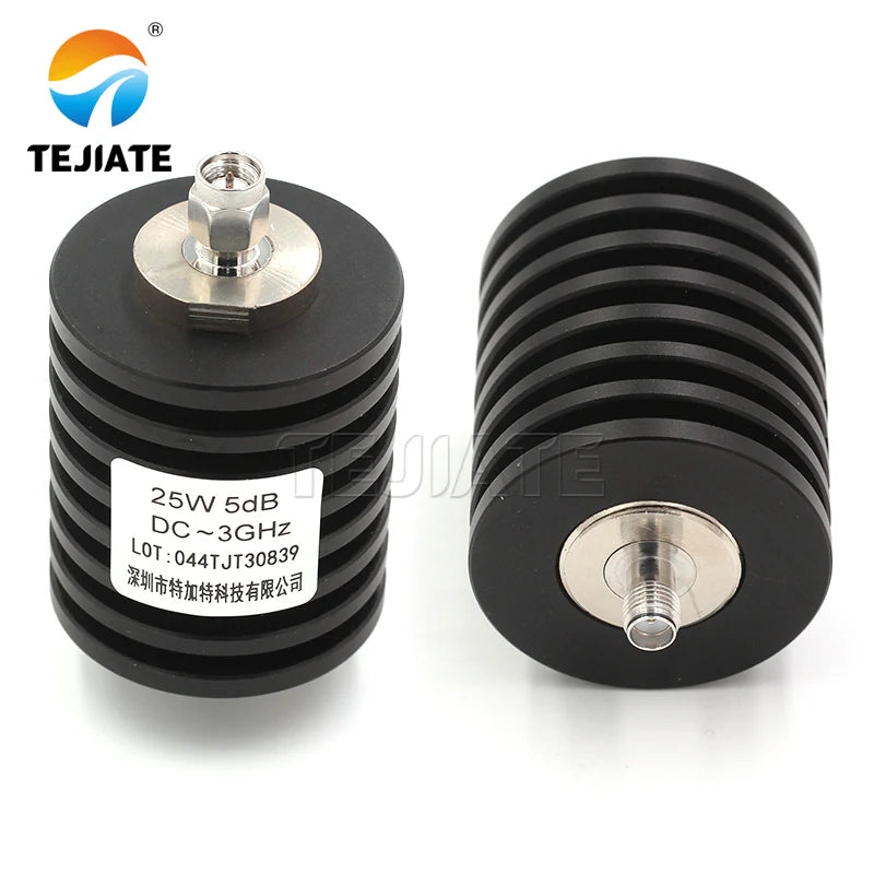1PCS SMA-JK 25W RF Coaxial RF Attenuator DC-3GHz Male and Female 2DB 3DB 5DB 10DB 15DB to 40DB