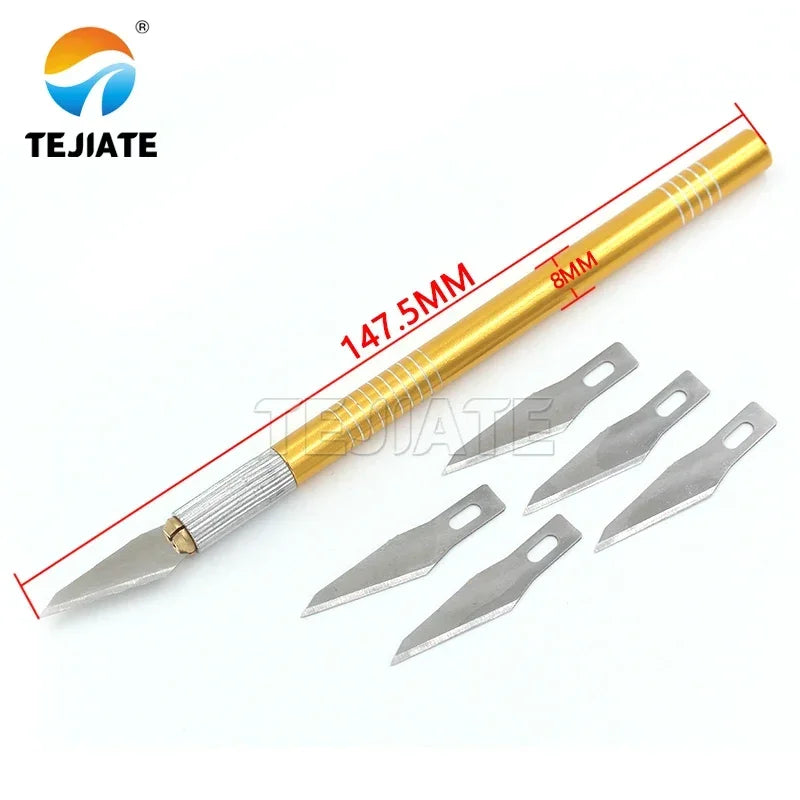 Full metal handle carving knife utility knife circuit board knife mobile phone film scraper repair