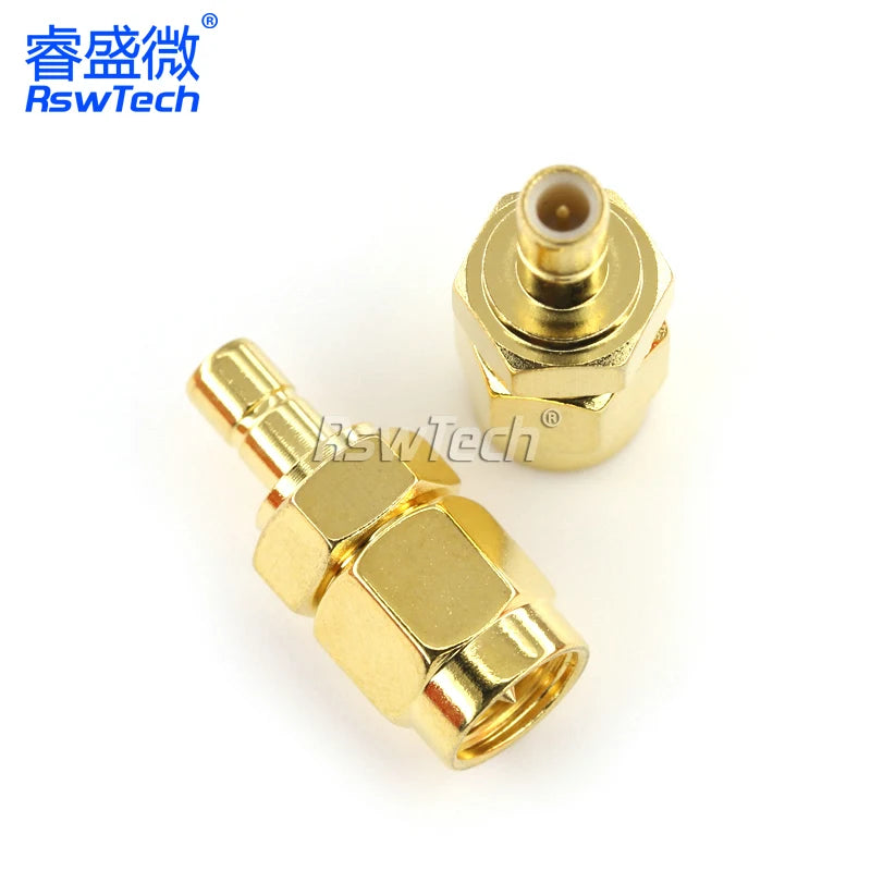 2PCS SMB RF Adapter Antenna Pedestal SMA to SMB-JJ/KK L-type BNC/SMA Male To SMB Male Header SMB Double Way Connector