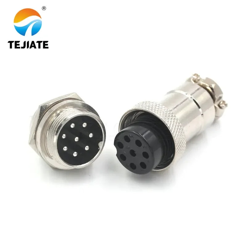 1 set of aviation plug GX20-2P/3P/4P/5P/6P/7P/8P/9P/10P/12P core 20mm socket aviation plug + socket