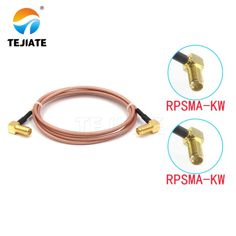 1PCS TEJIATE Adapter Cable RPSMA To RPSMA Type RPSMA-KW Convert RPSMA-KW 8-90CM 1M 1.5M 2M Length Connector RG316 Wire