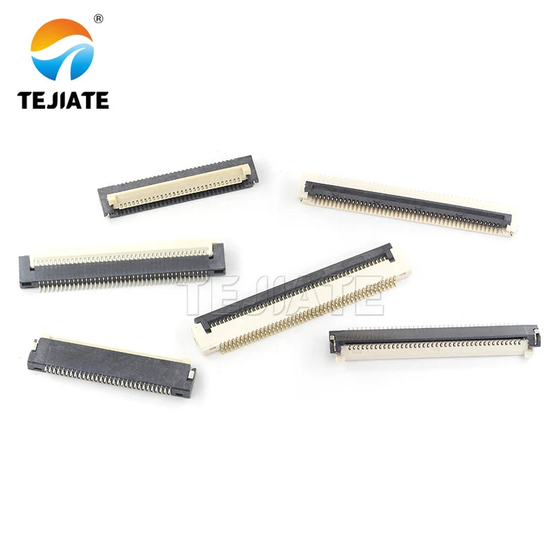 5PCS FFC/FPC flat connector 30P45P/40P 0.5MM bottom connection flip cover gold plated thin 1.5MM thickness