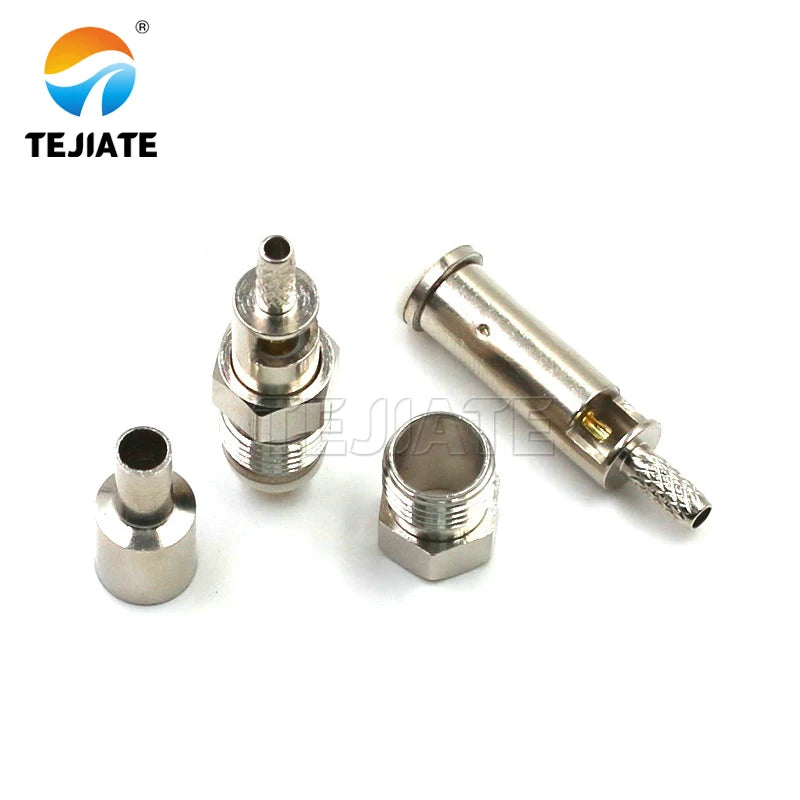 1PCS FME Female and Male All Copper Nicklplated Wholesale Jack Crimp for RG58/RG142 Connector