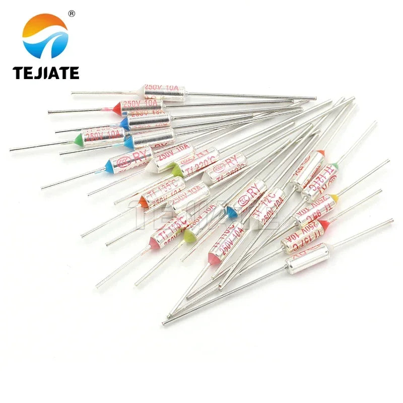 5pcs RY-140 172 185 192 Degree Thermal Fuse 10A 250V Thermal Cutoffs Rice Cooker Temperature Fuse