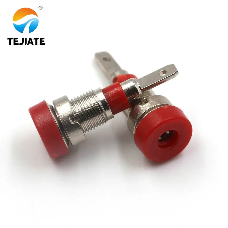 1PCS 4mm 2mm Banana Socket 4MM 2MM Panel Socket Pure Copper Insulated Wiring Terminal Banana Female Head Hole