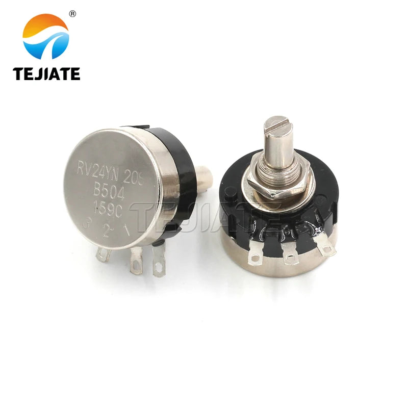RV24YN20S carbon film potentiometer 1K 2K 10K 100 500K single turn carbon film potentiometer adjustable resistance