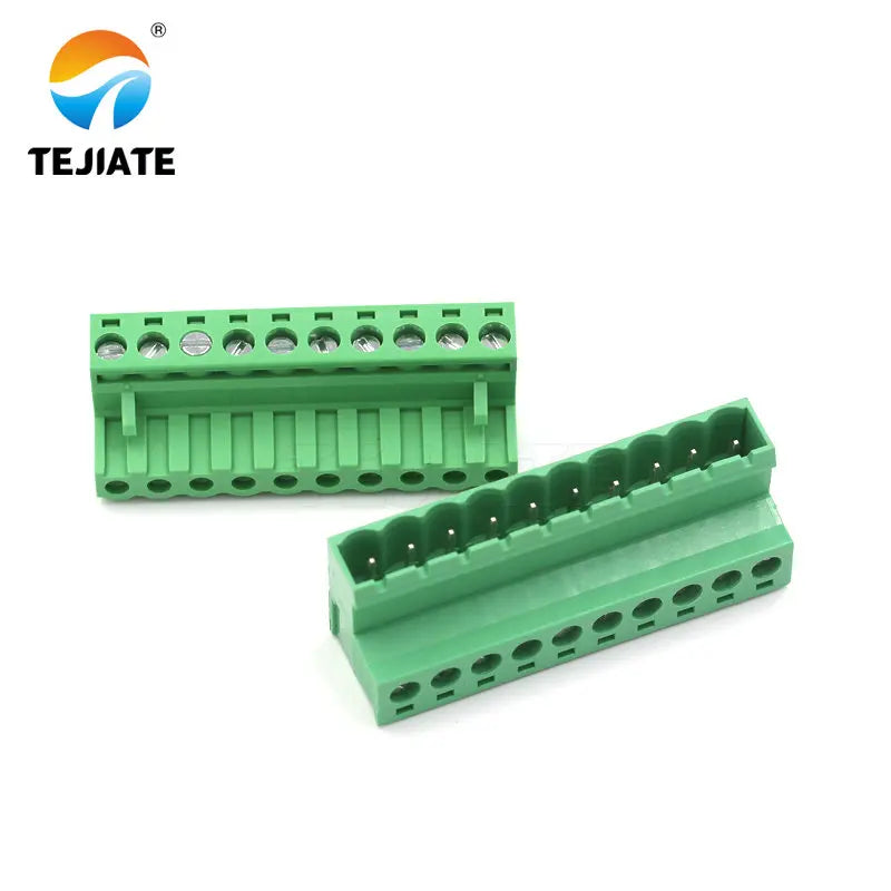 Solder-free butt 2EDG 5.08mm plug-in 2EDGRK5.08 plug-in green terminal block 2p-12p