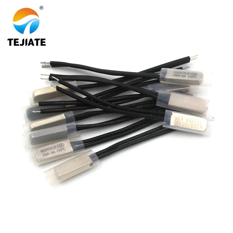 1PCS KSD9700 temperature switch thermal protector 5A metal normally open normally closed 15C 25 ℃ ~ 155 ℃